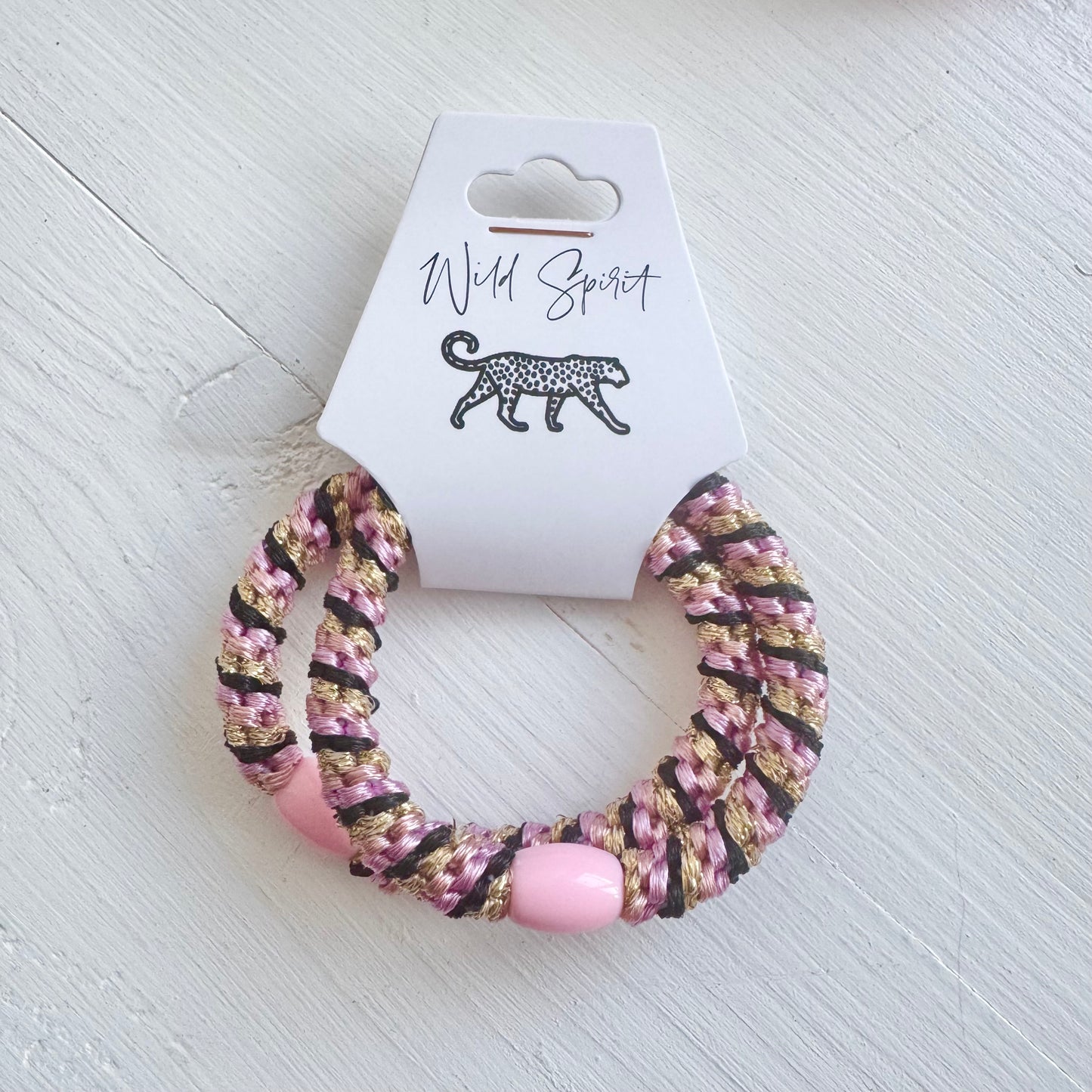Pink & Black Hair Bobbles
