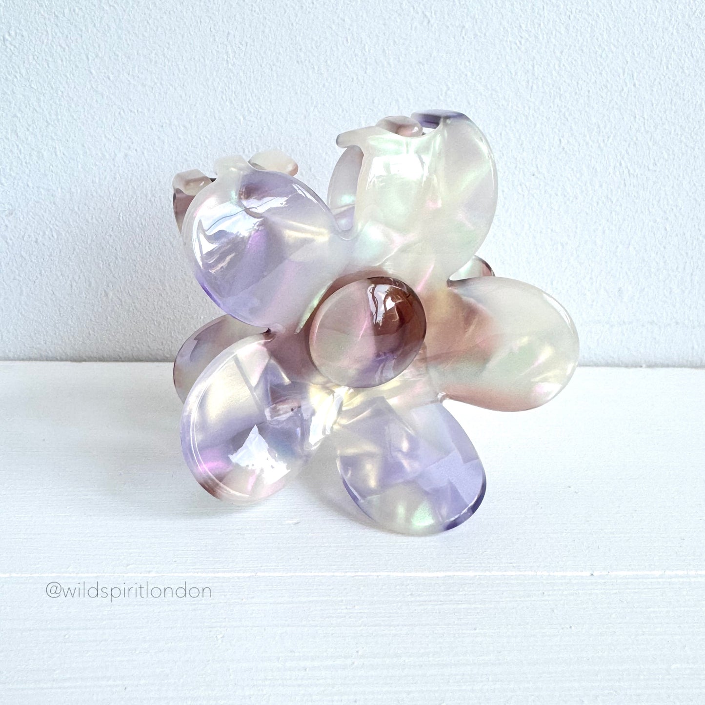 Pearlised Flower Hair Claw