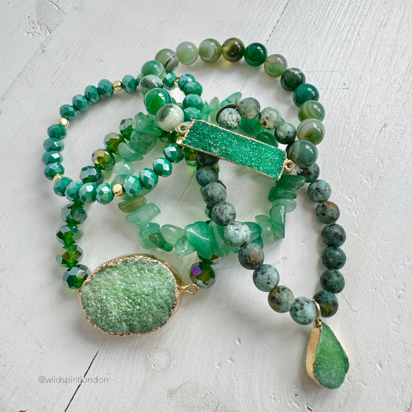 The Emerald Bracelet Stack
