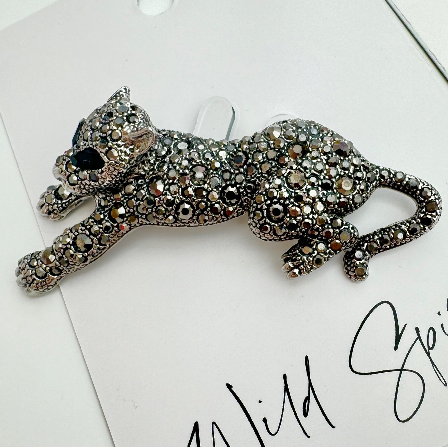 Black Leopard Brooch