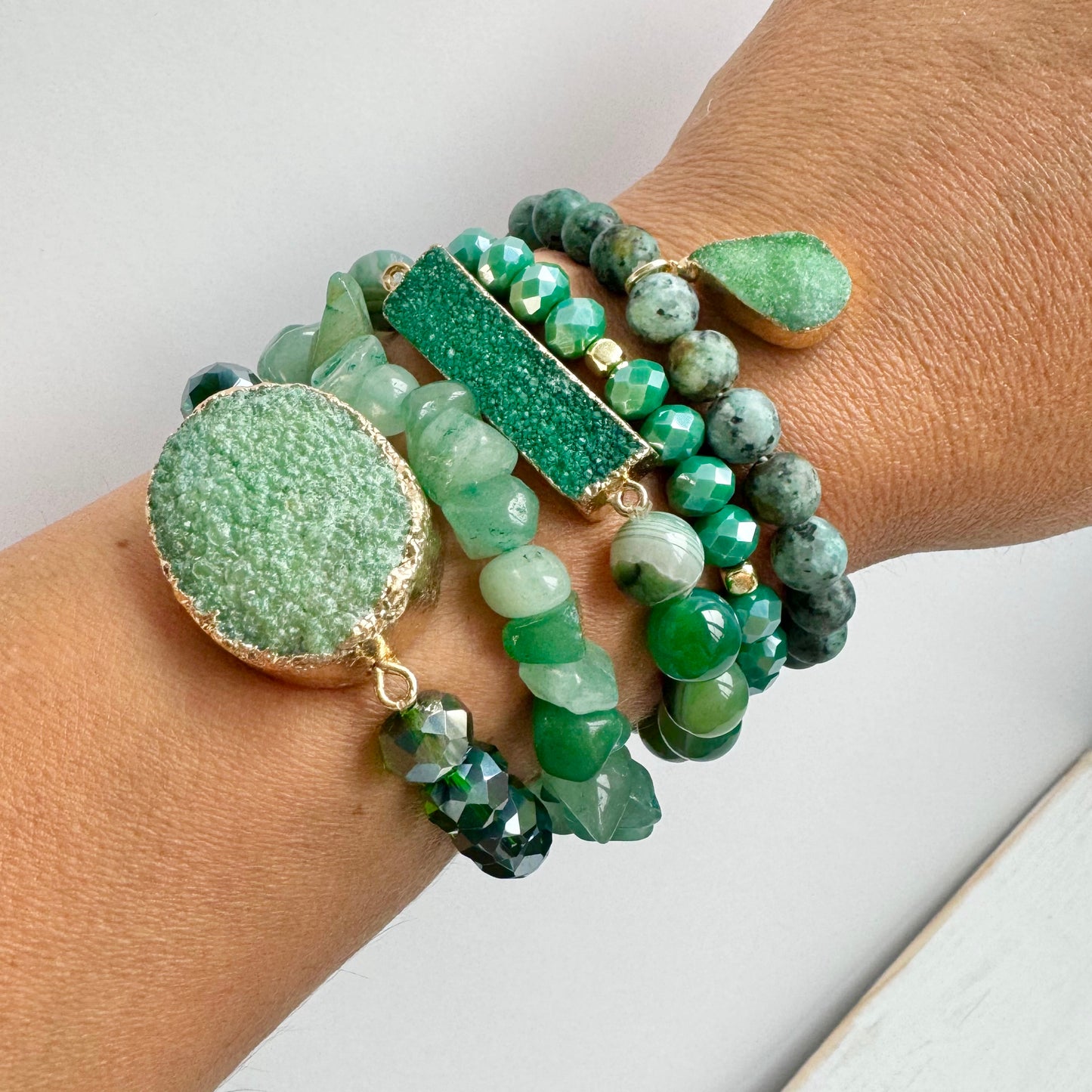 The Emerald Bracelet Stack