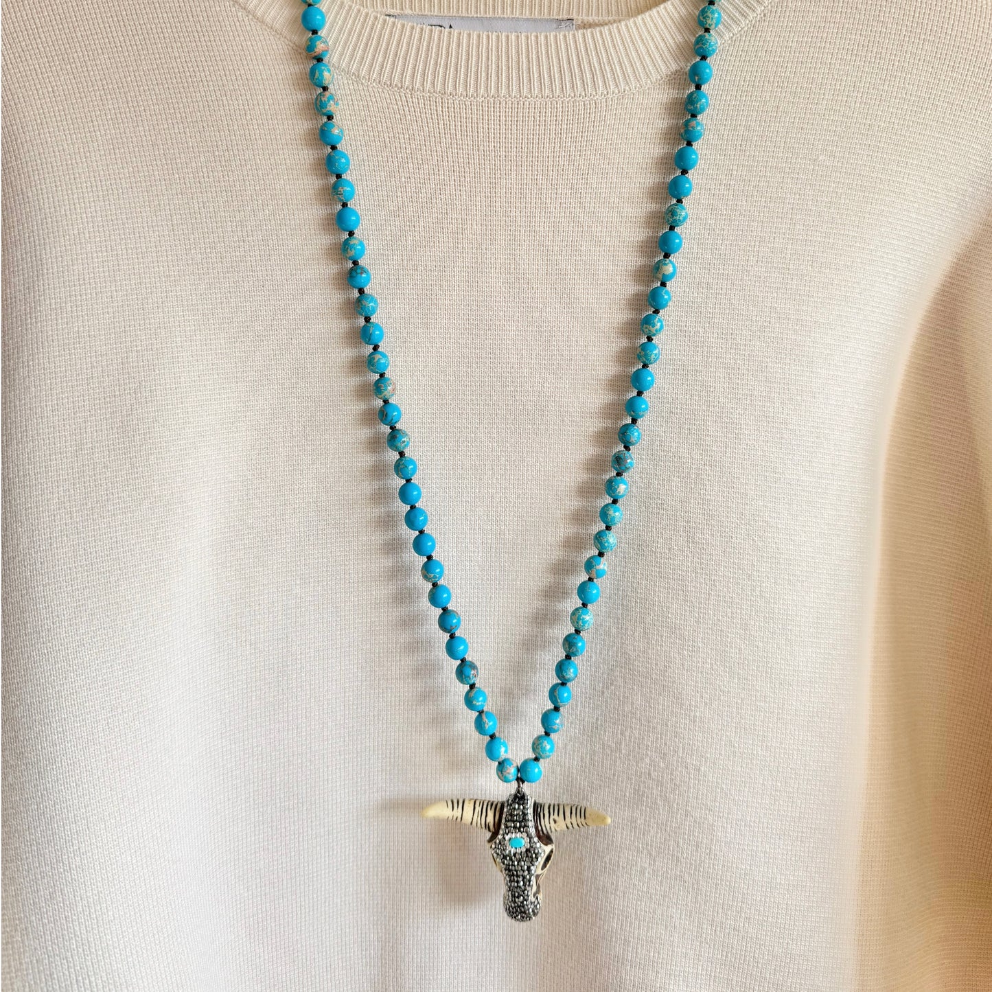 Blue Buffalo Necklace
