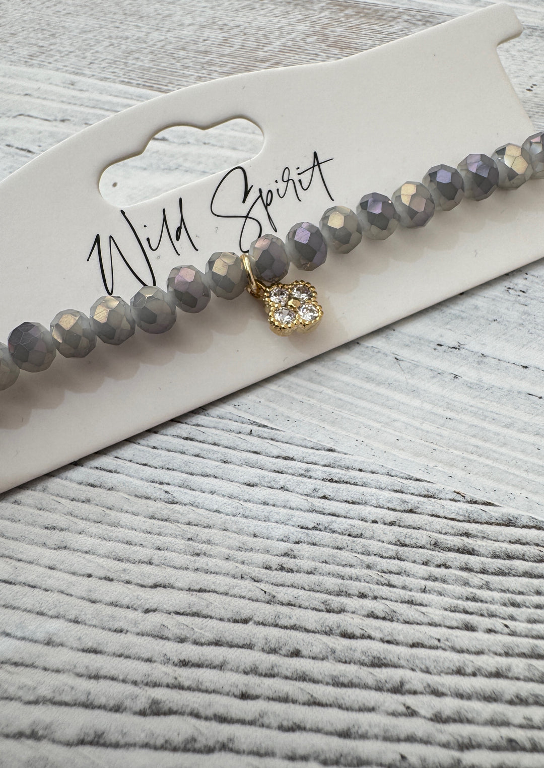 The Sky Blue Clover Twilight Charm Bracelet
