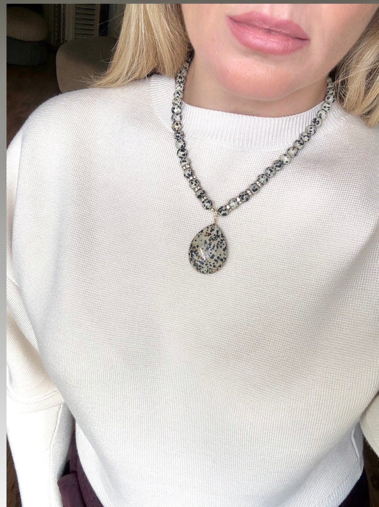 Octavia Short Dalmatian Necklace