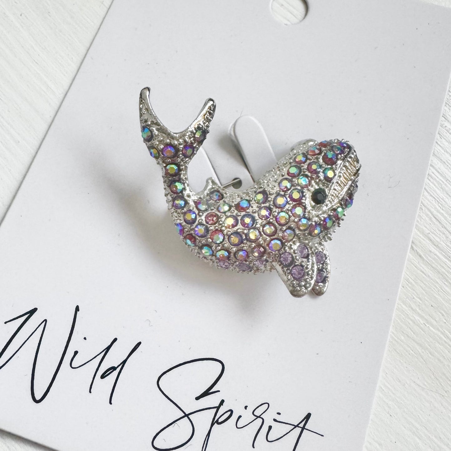 Bling Whale Brooch