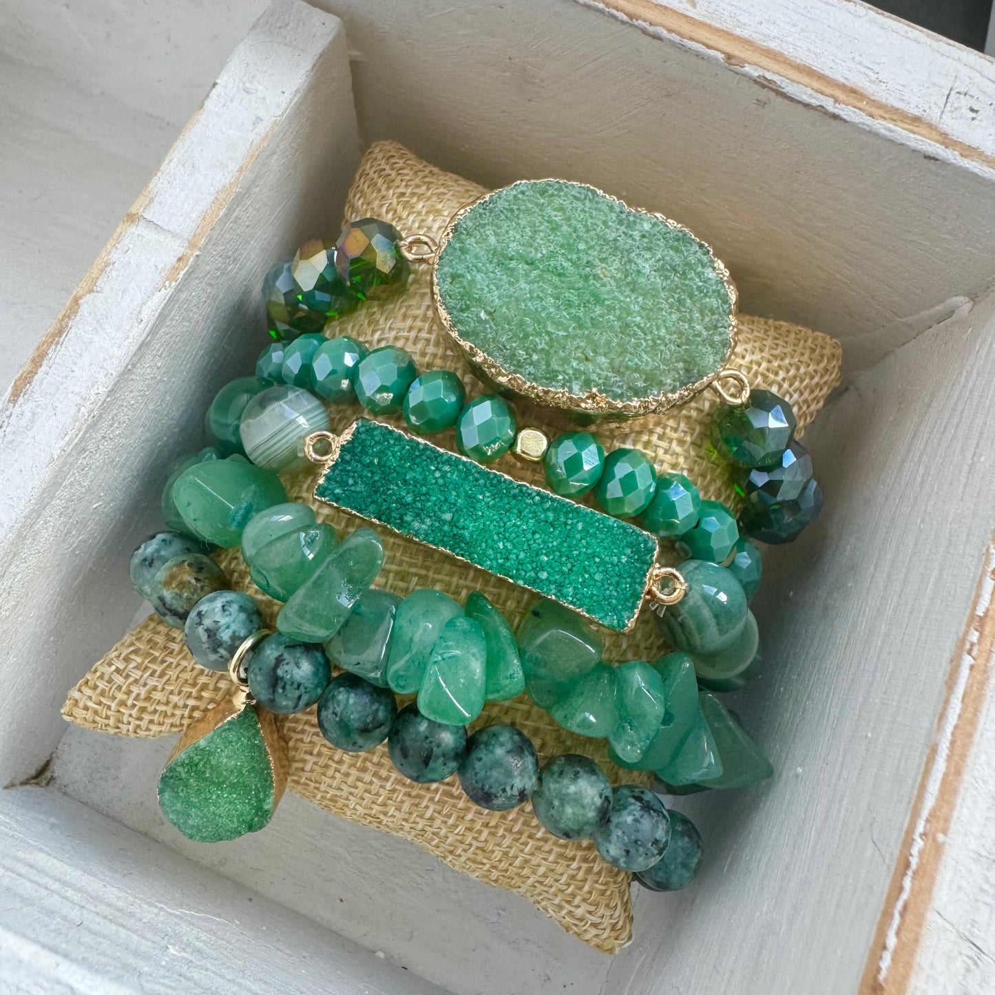 The Emerald Bracelet Stack