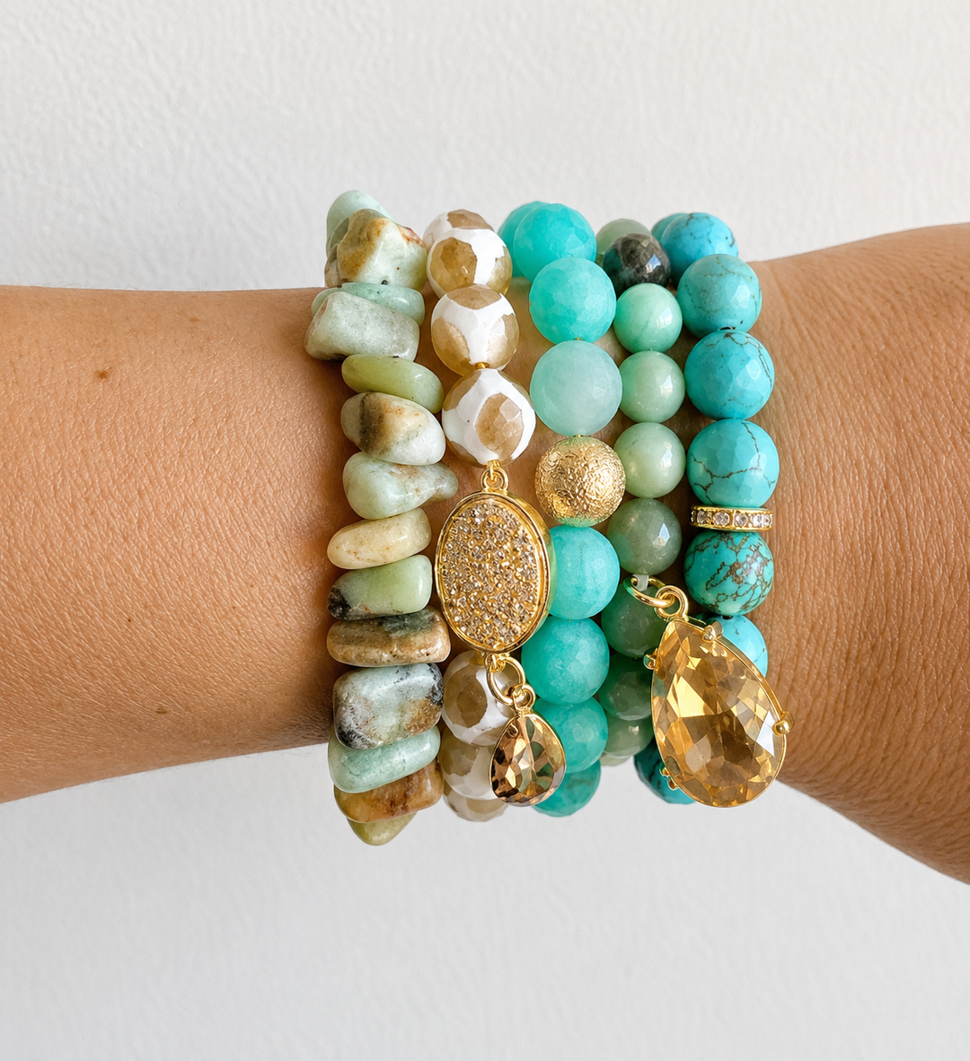 Blue Bohemia Bracelet Stack