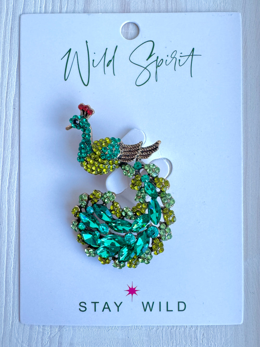 The Posh Peacock Brooch