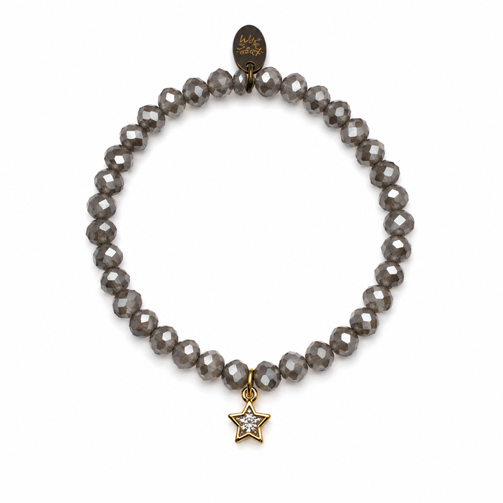 Grey Star Twilight Charm Bracelet
