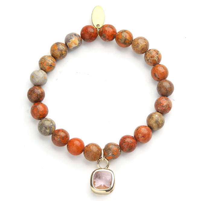 Orange Jasper Spirit Stone Bracelet