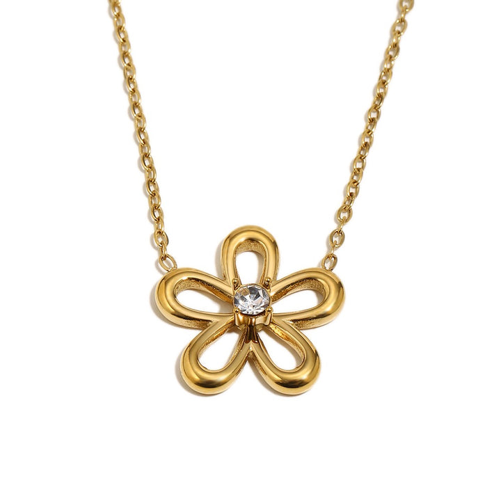 Blossom Flower Gold Chain Necklace
