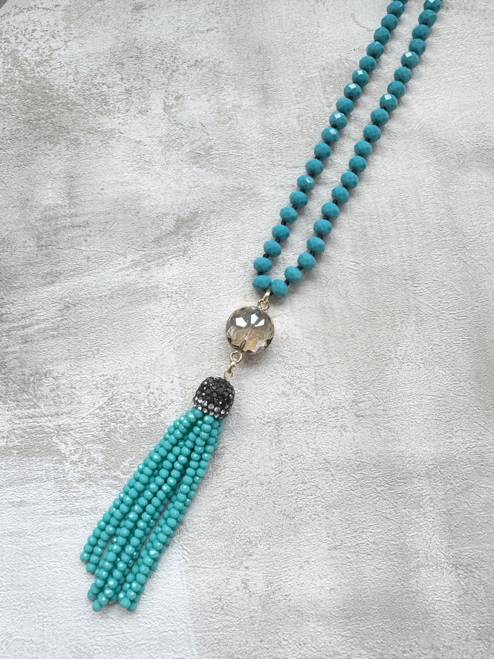 The Blue Tassel Necklace