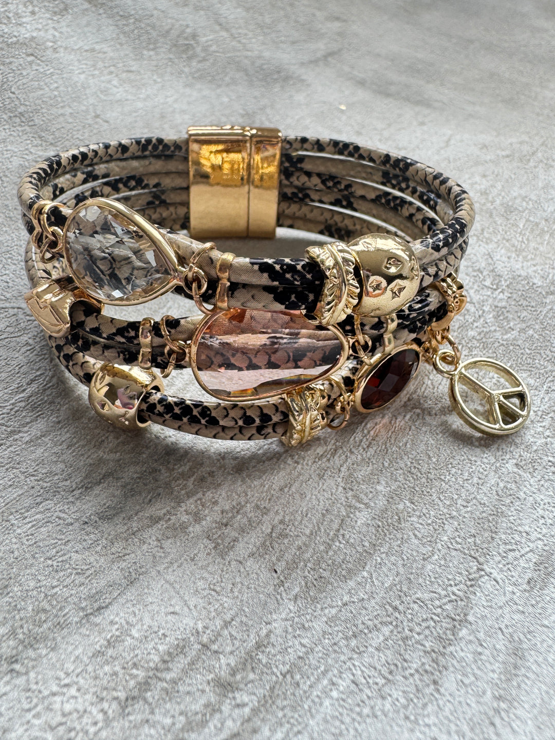The Snake Jewel Boho Cuff Bracelet