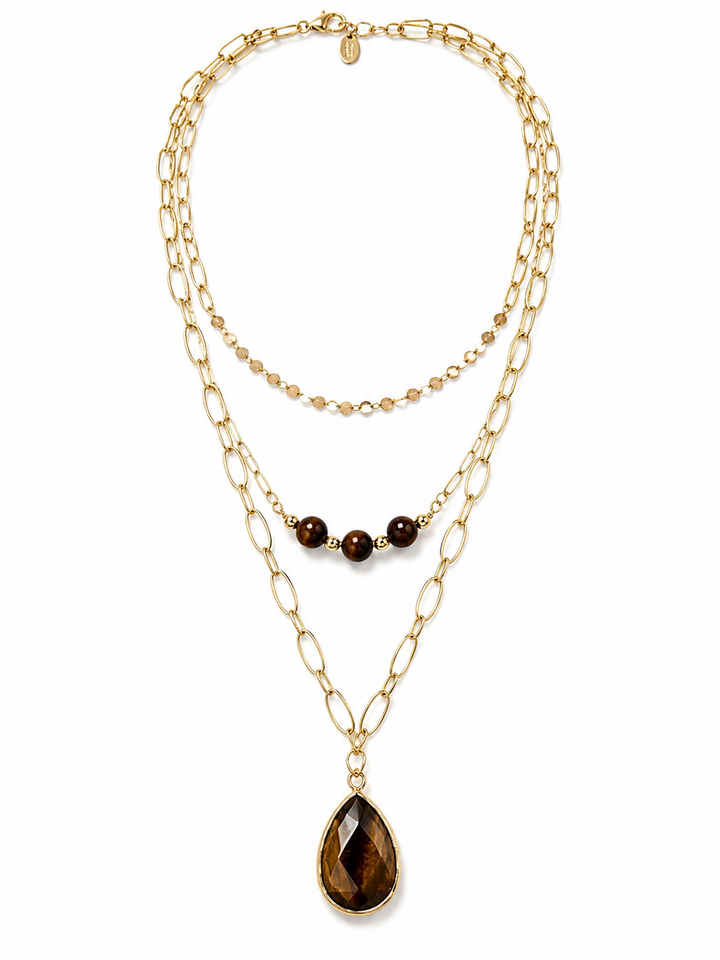 Tiger Eye Layered Necklace