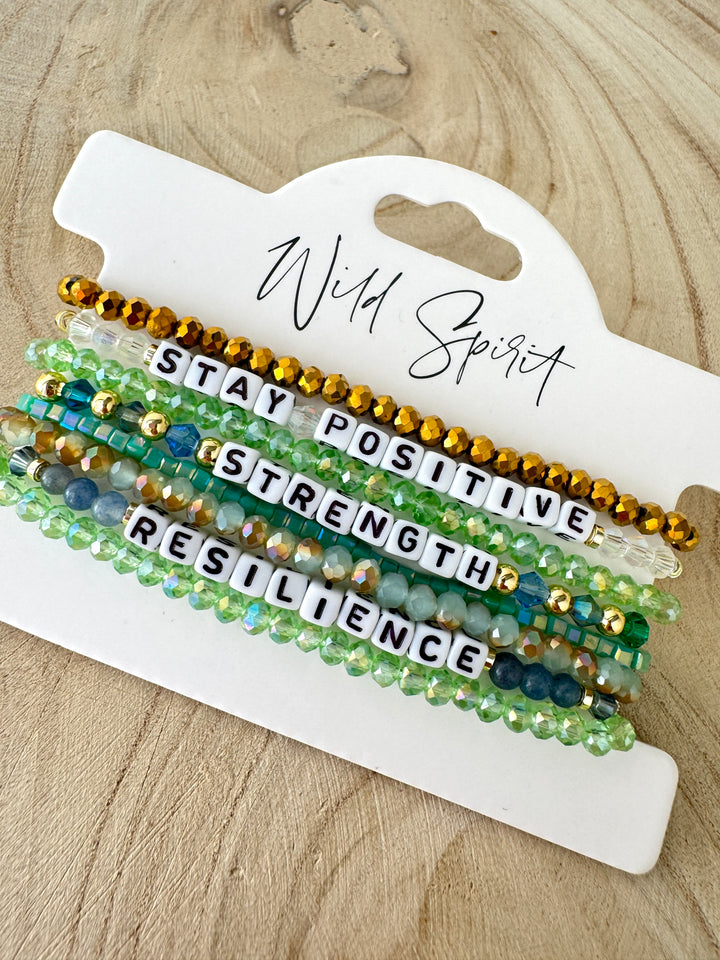 The Strength Affirmation Bracelet Gift Set