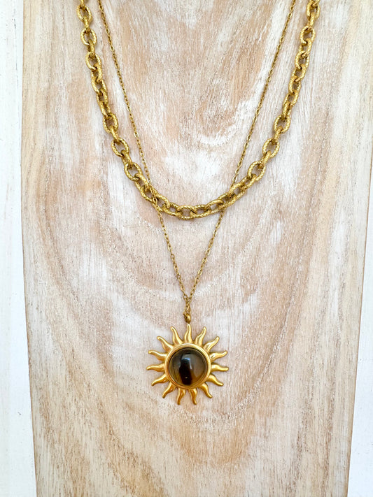 Waterproof Gold Plated Solstice Necklace