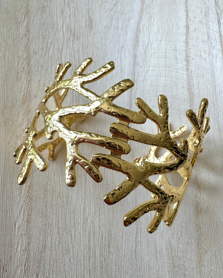 Coral Reef Gold Cuff