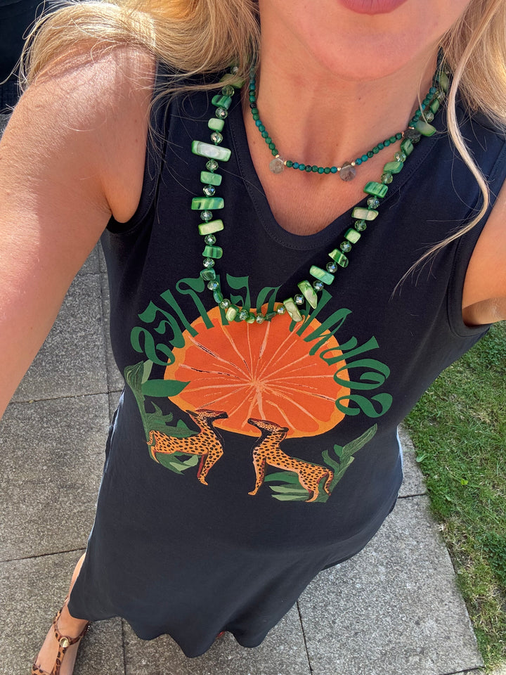 Green Shell Boho Necklace