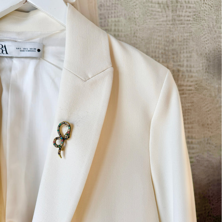 Mini Rainbow Snake Brooch