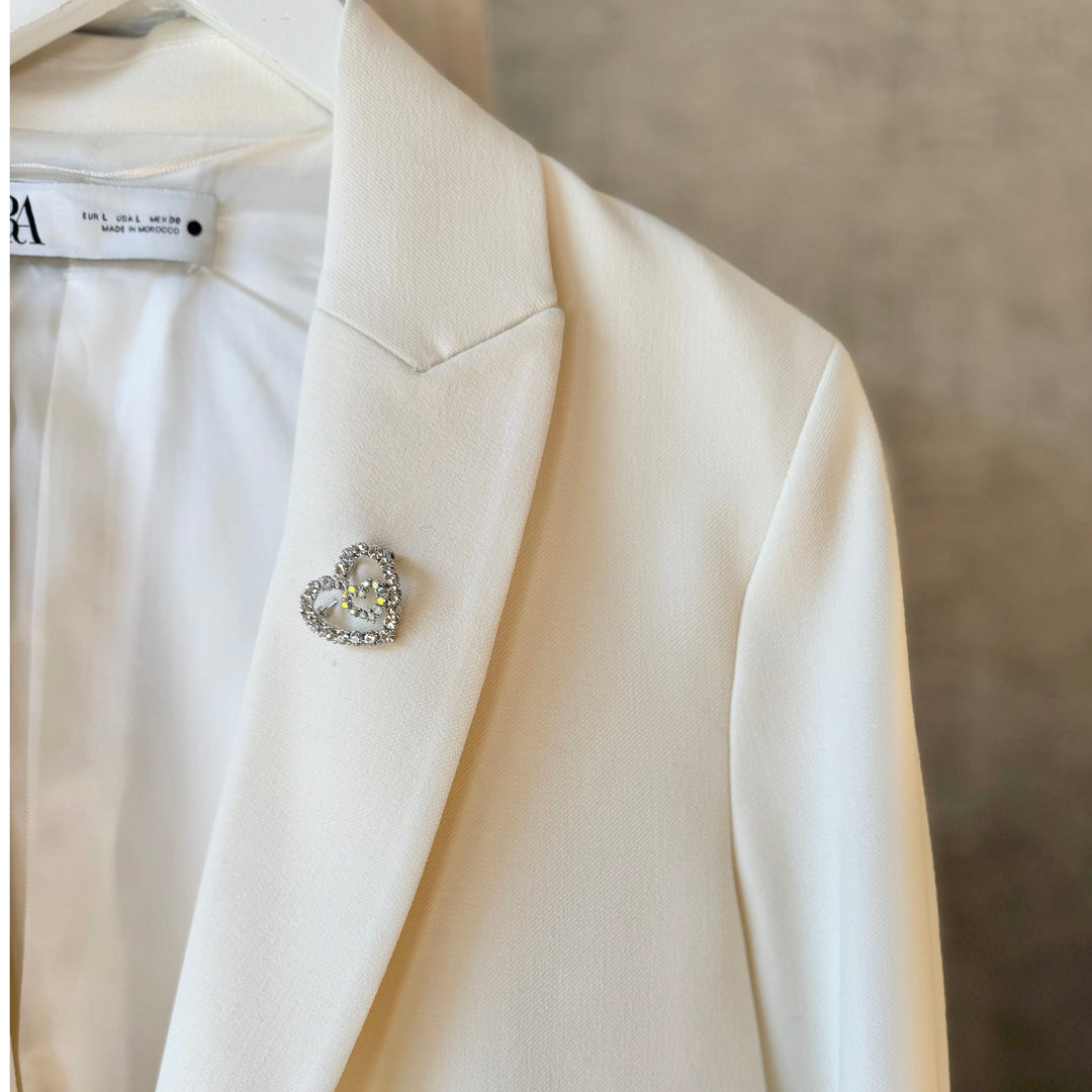 The Double Heart Brooch