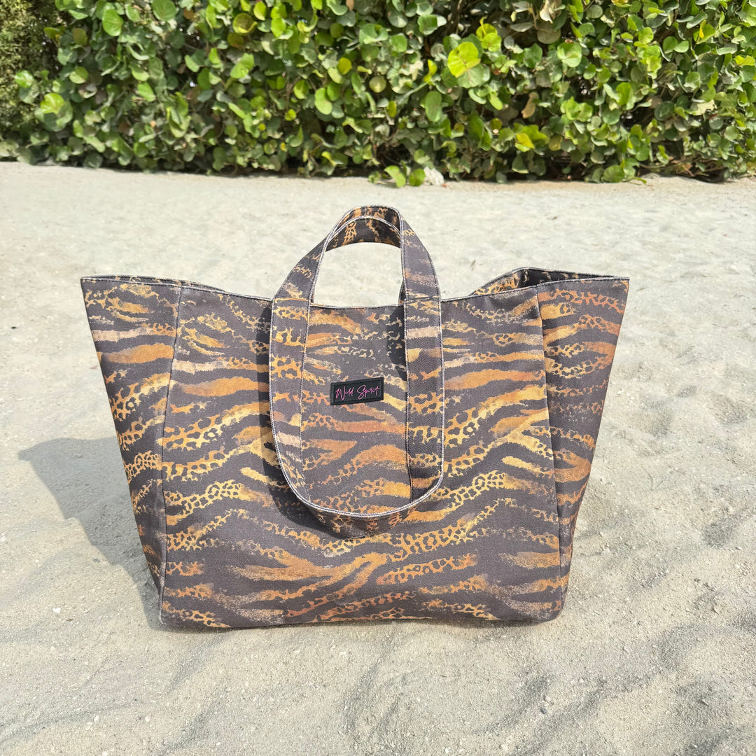 XL Animal Print Tote Bag