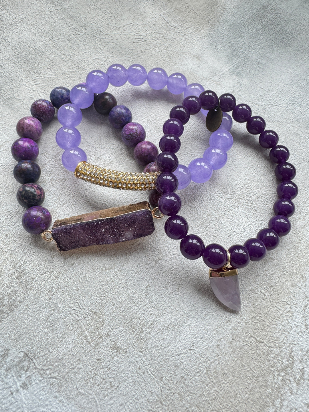 The Purple Haven Bracelet Stack