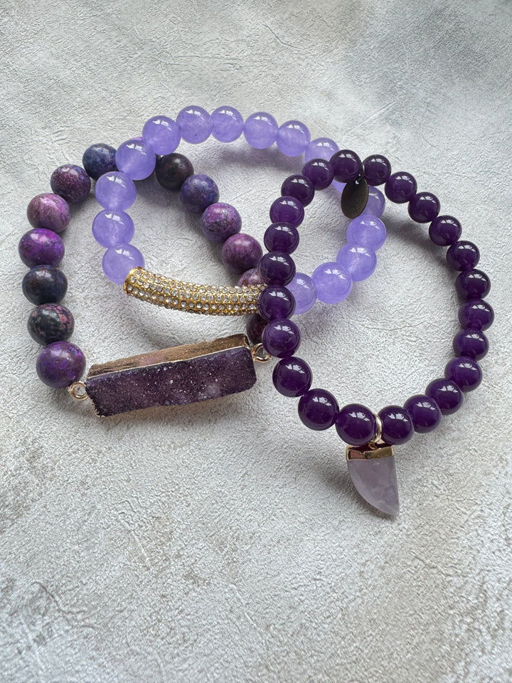 The Purple Haven Bracelet Stack
