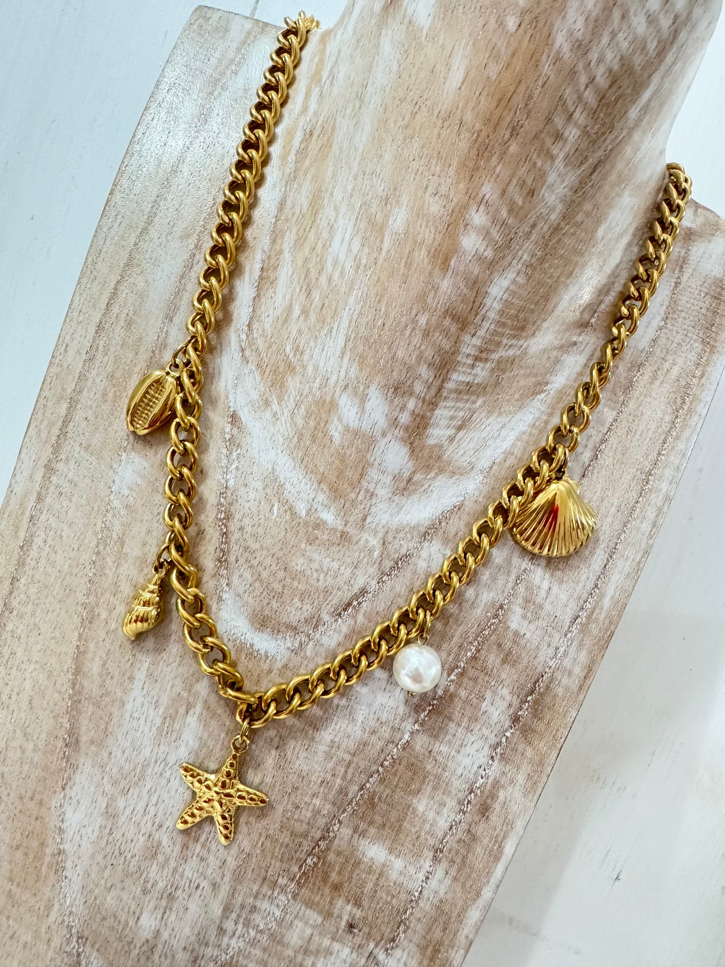 Waterproof 18K Gold Beachcomber Necklace