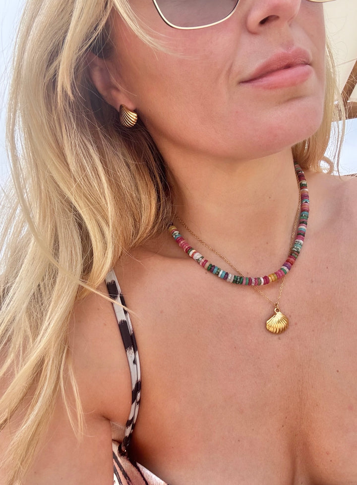 The Gold Scallop Shell Earrings