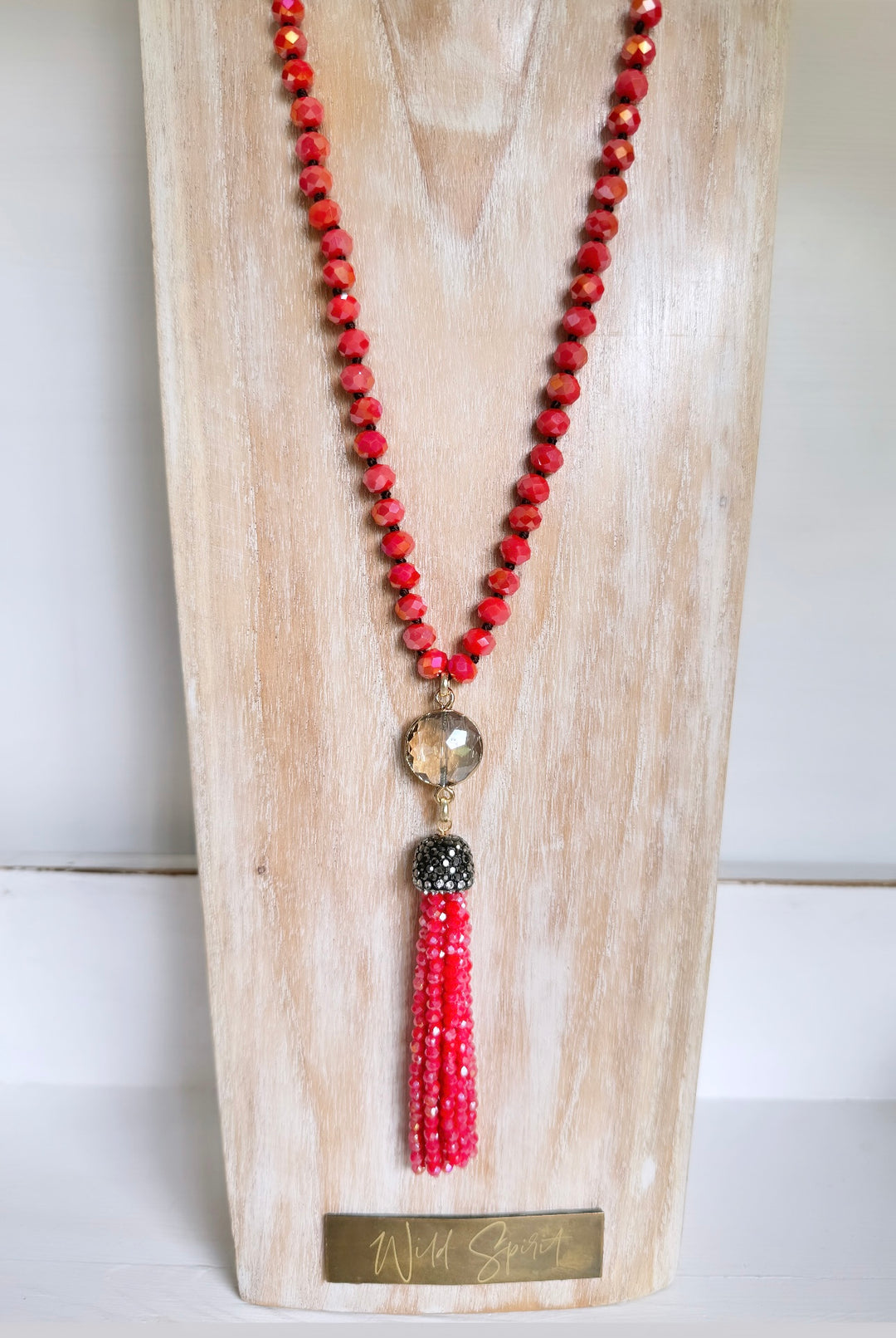 The Coral Tassel Necklace