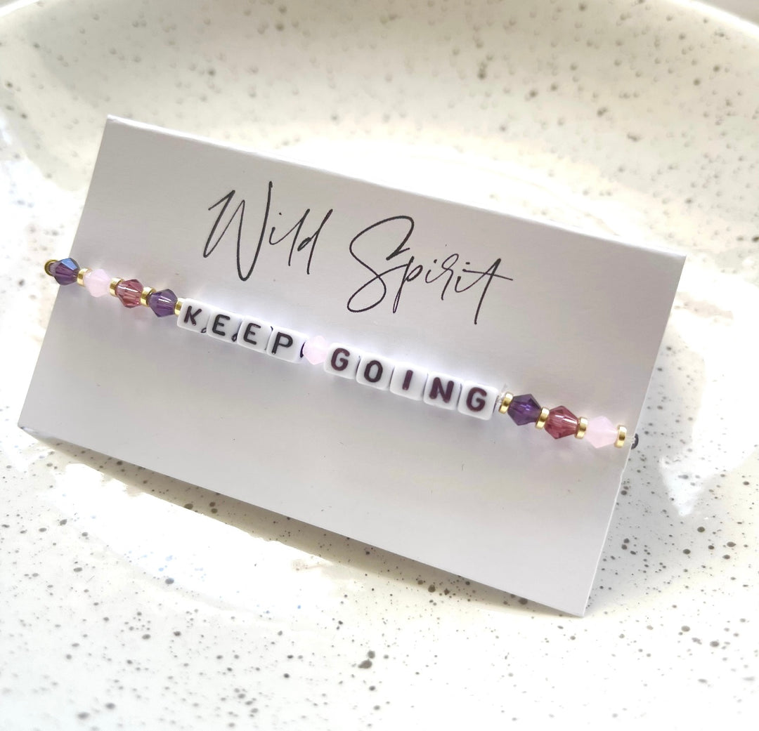 KEEP GOING Affirmation Bracelet
