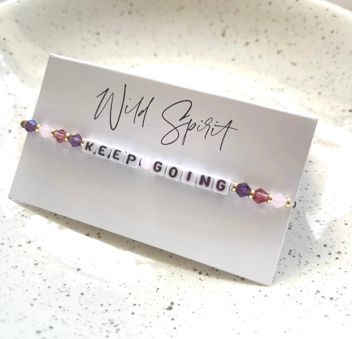 KEEP GOING Affirmation Bracelet