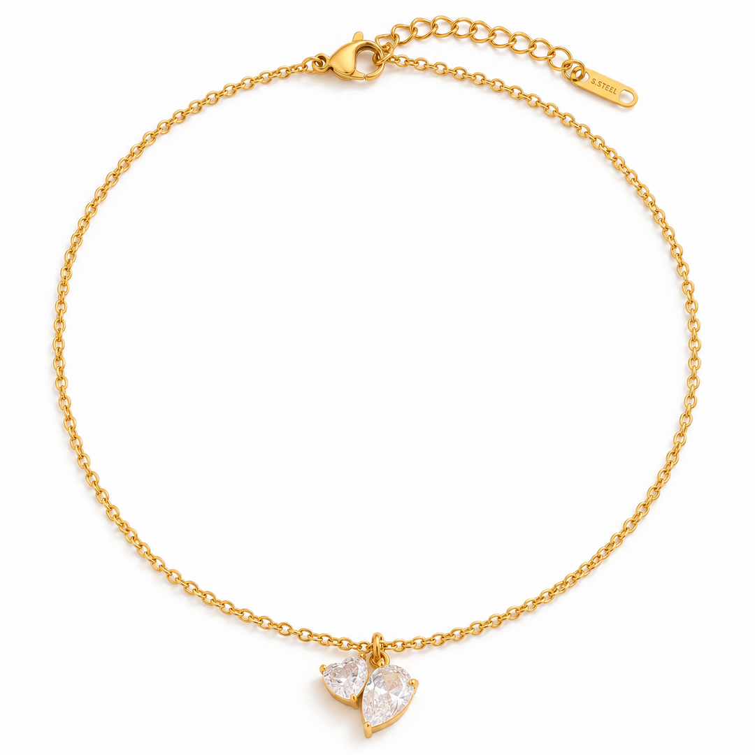Heart Oval Twin Necklace