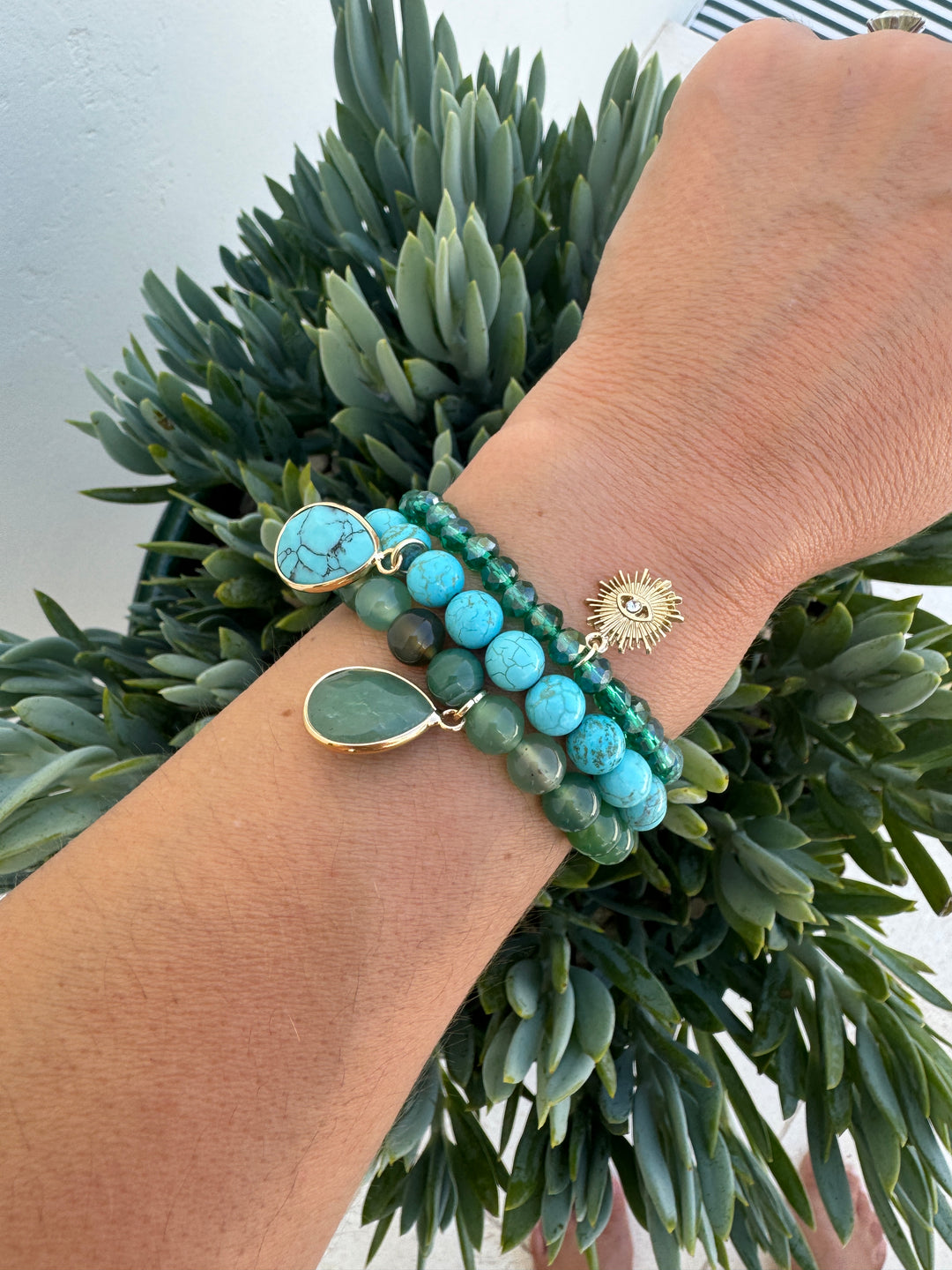 The Green Eye Twilight Charm Bracelet