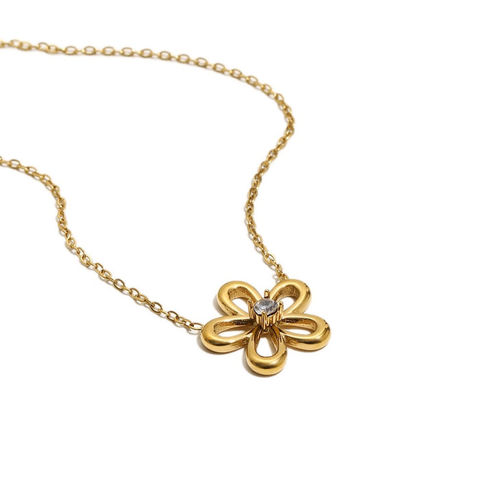 Blossom Flower Gold Chain Necklace