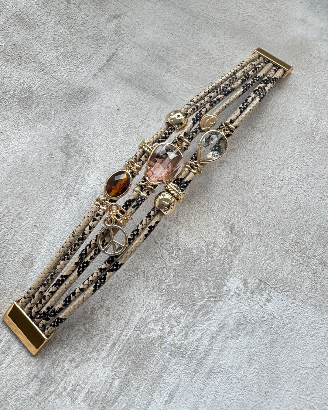 The Snake Jewel Boho Cuff Bracelet