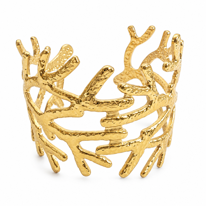 Coral Reef Gold Cuff