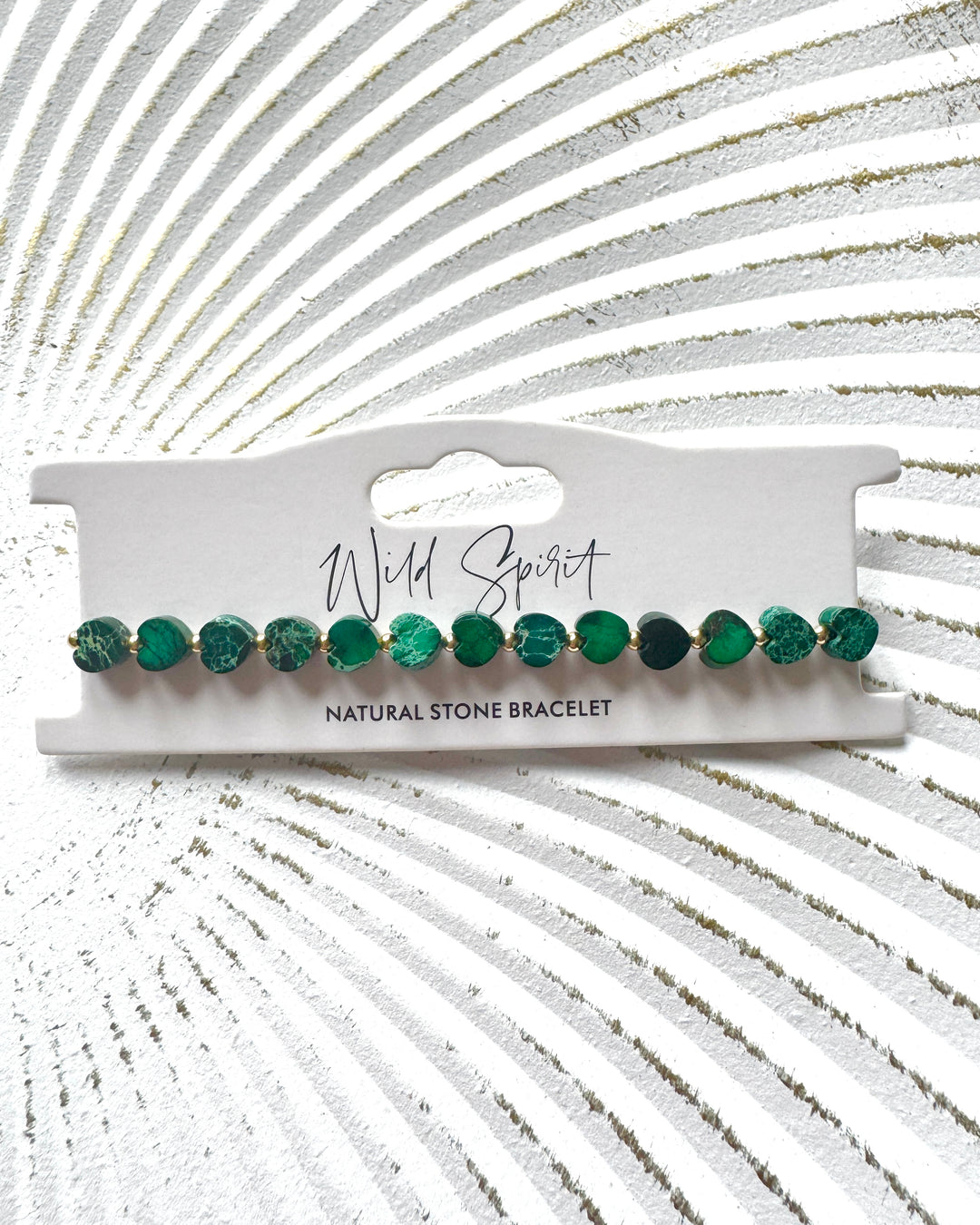 Green Jasper Mini Heart Bracelet