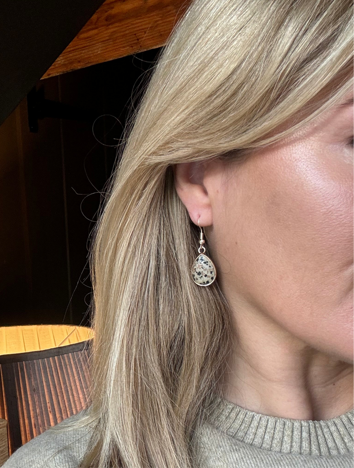 The Dalmatian Olive Earrings