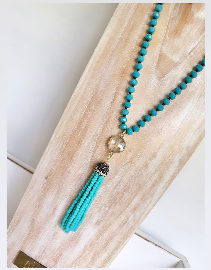 The Blue Tassel Necklace