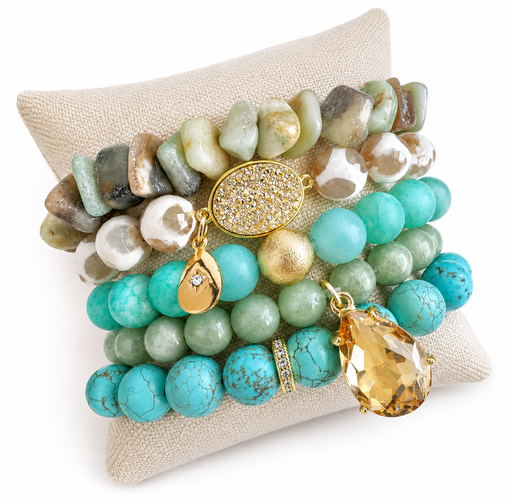 Blue Bohemia Bracelet Stack
