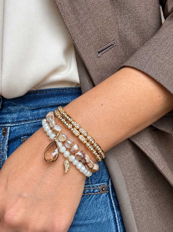 a person wearing bracelets