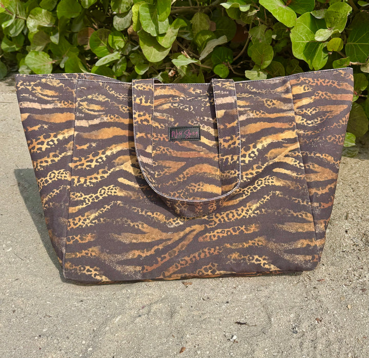 XL Animal Print Tote Bag