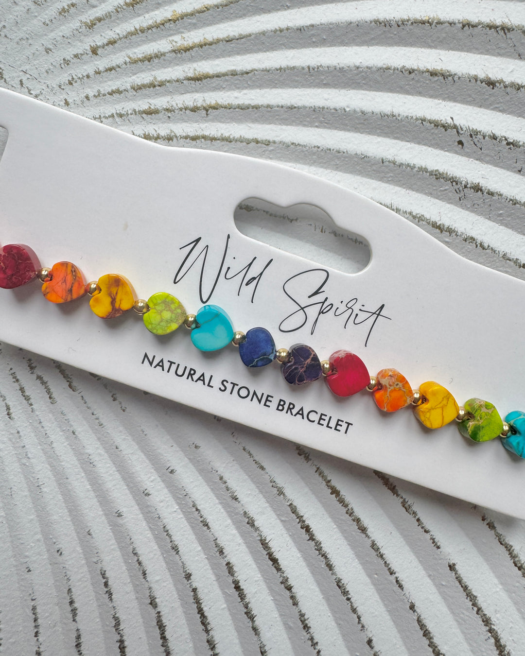 Colourful Jasper Mini Heart Bracelet