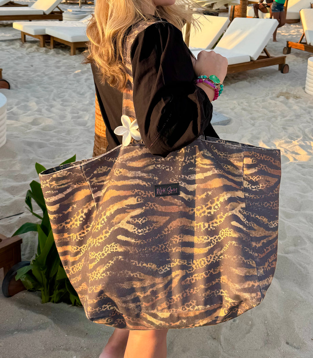 XL Animal Print Tote Bag