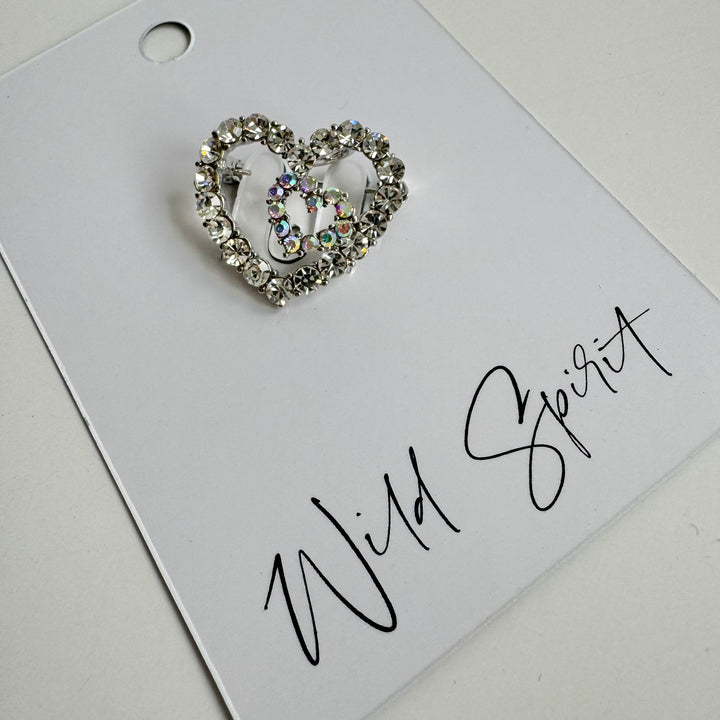 The Double Heart Brooch
