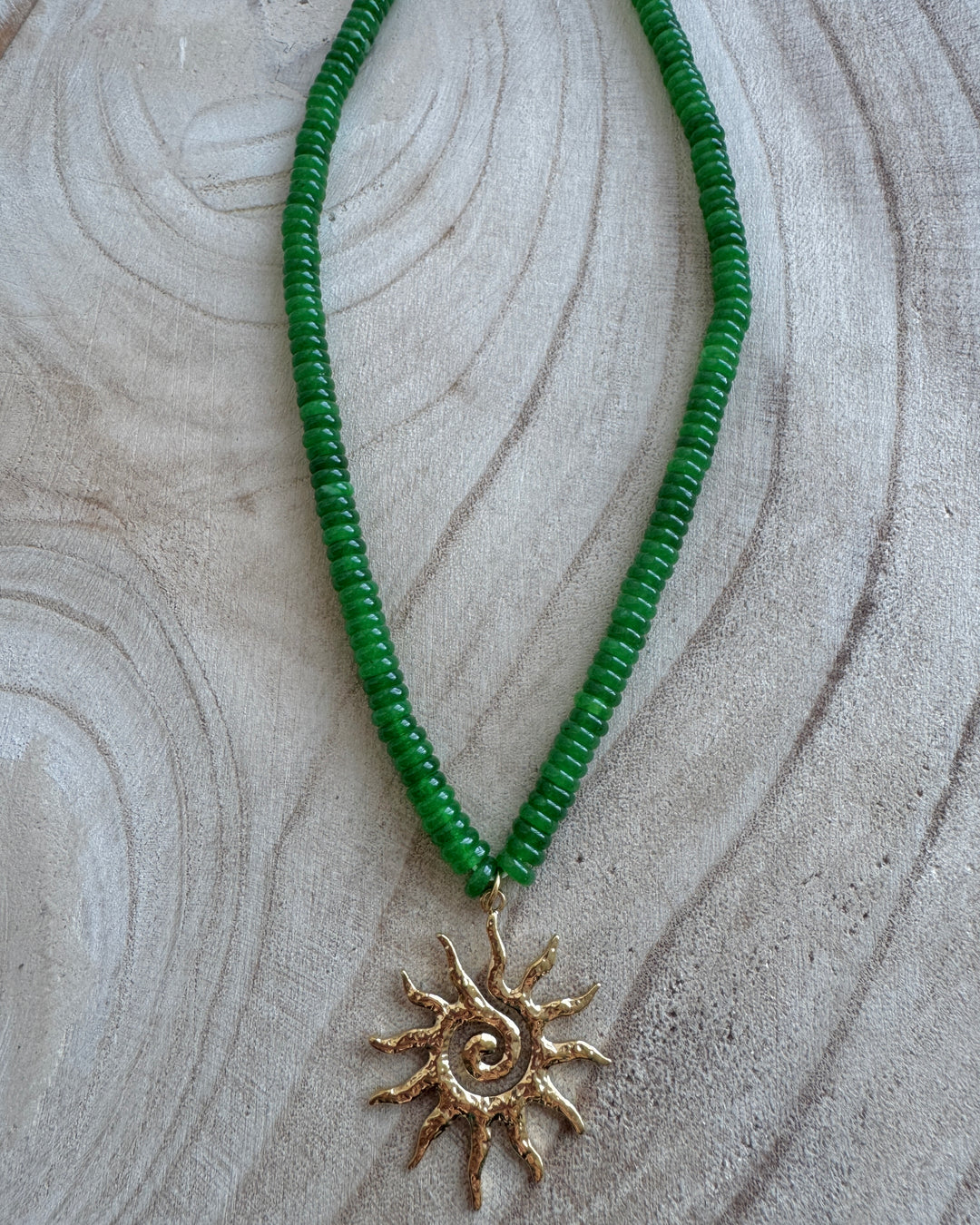 Gold Sunshine Beaded Kira Necklace