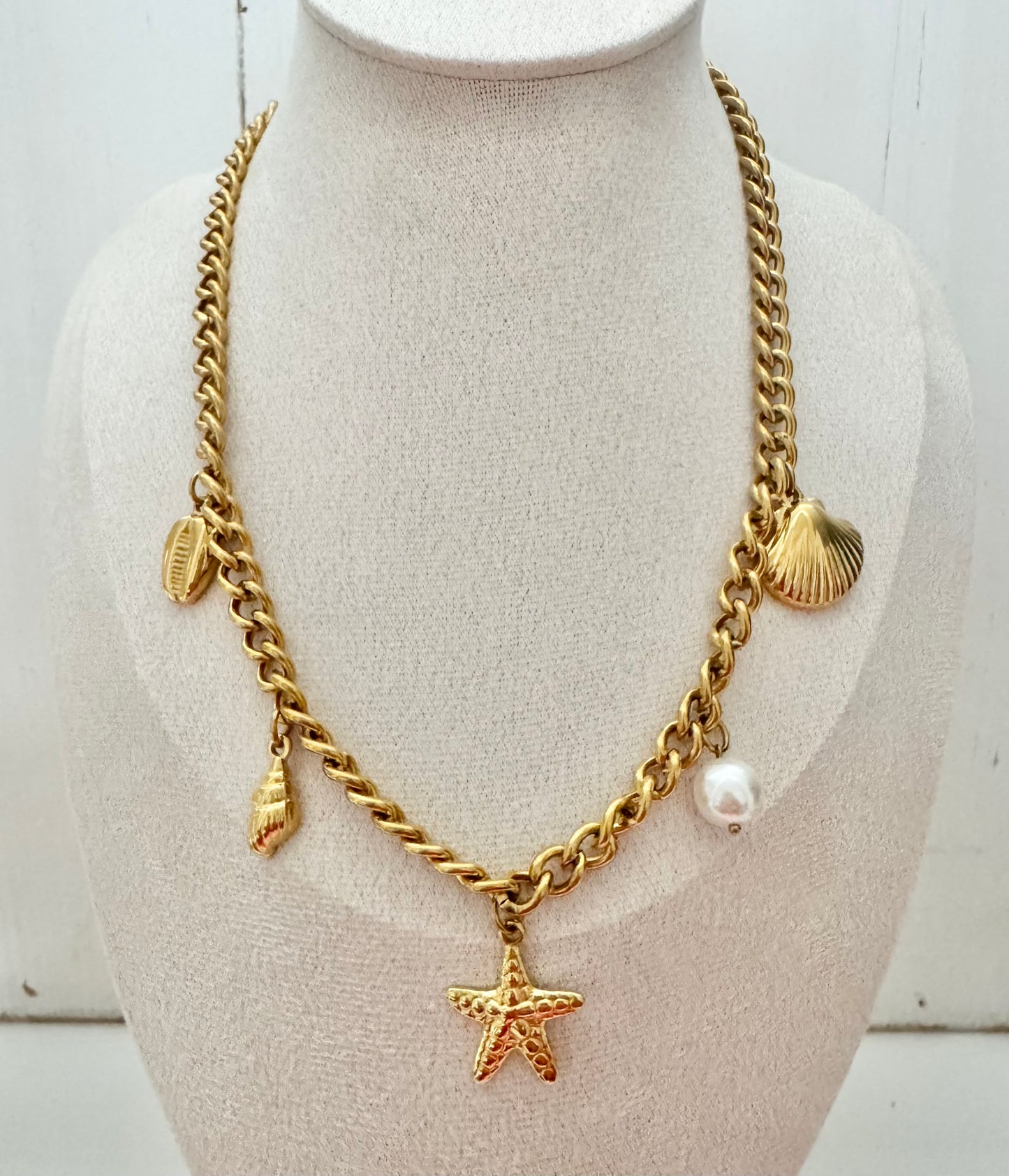 Waterproof 18K Gold Beachcomber Necklace