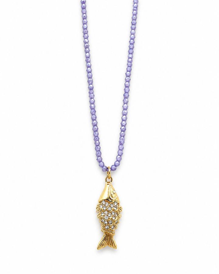 Lilac Shimmerfish Necklace