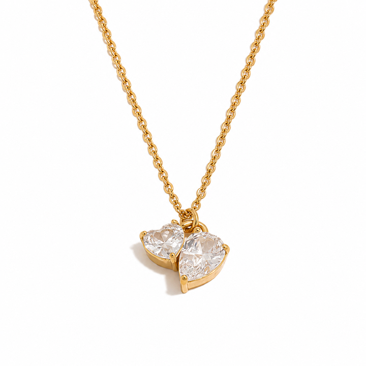 Heart Oval Twin Necklace